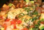 Kipfilet gegaard in ratatouille